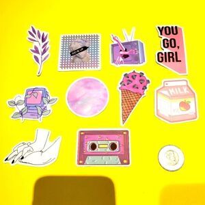 3/$20 10xbrand new Funnys waterproof stickers
